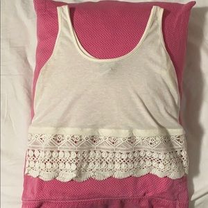 white crop top